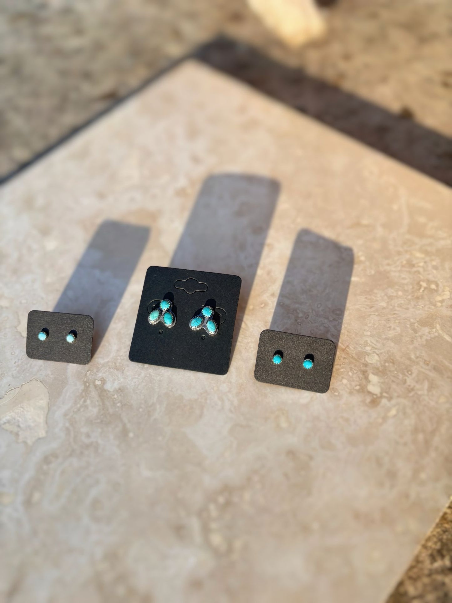 Turquoise Stud Earrings 4MM